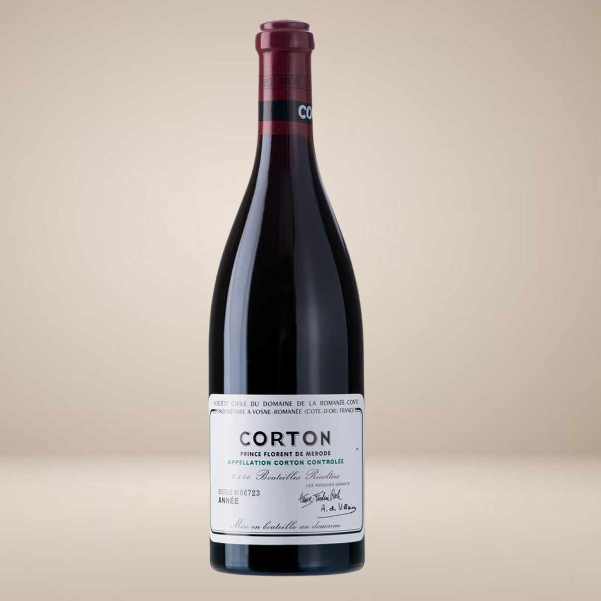 Domaine de la Romanee-Conti, Corton Grand Cru, Prince Florent de Merode 2014