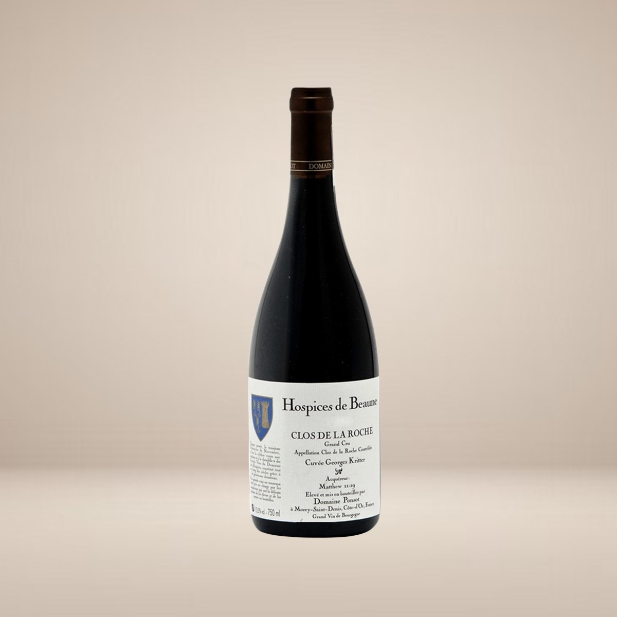 Hospices de Beaune, Clos de la Roche Grand Cru, Cuvee Georges Kritter 2021